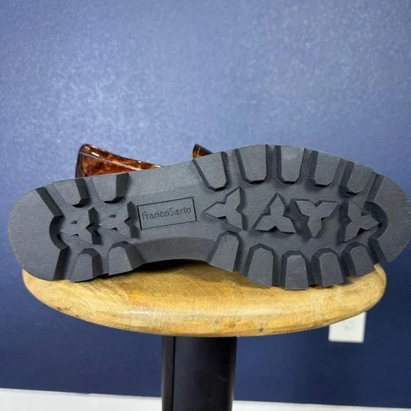 Franco Sarto NWOT Tortoise Shell "Balin" Lug Sole Penny Loafer, Size 9 - Picture 9 of 9